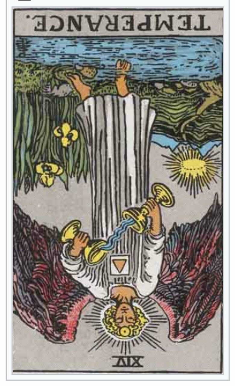 Tageskarte Tarot Die Mässigkeit