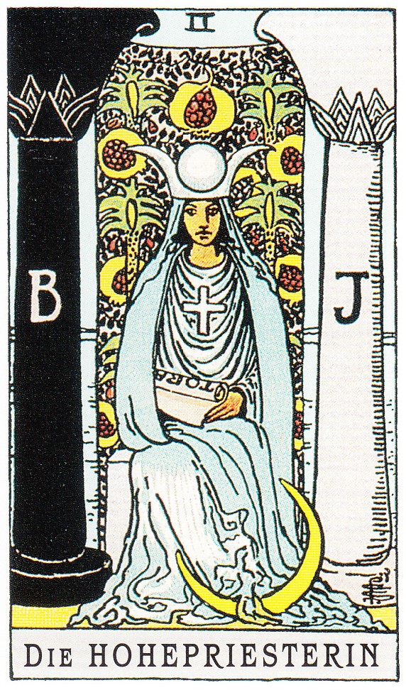 Tarot Tageskarte Die Hohepriesterin - © Königsfurt-Urania Verlag GmbH